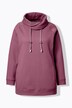 Sweat-shirt à large col montant, poches et manches longues raglan