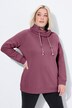 Sweat-shirt à large col montant, poches et manches longues raglan