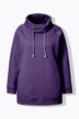 Camiseta sport, cuello alzado ancho, bolsillos, mangas largas raglán
