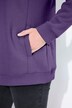 Camiseta sport, cuello alzado ancho, bolsillos, mangas largas raglán