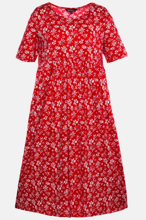 Kleid, gemustert, Halbarm