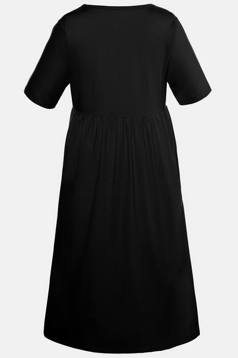 Kleid, Prinzessform mit Quernaht, Halbarm