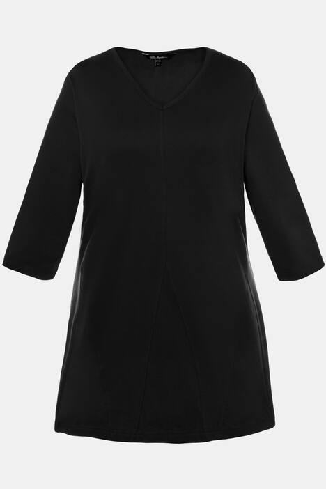 Longshirt, V-Ausschnitt, 3/4-Ärmel