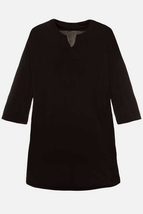 Longshirt, Tunika-Ausschnitt, 3/4-Ärmel