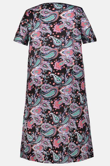 Kleid, Jersey, V-Ausschnitt, Halbarm, Stretchkomfort