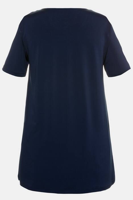 Shirt, Longform, A-Line, Halbarm, Stretchkomfort