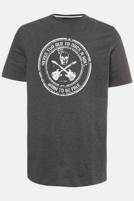 T-Shirt, Music-Motiv, runder Ausschnitt, Halbarm