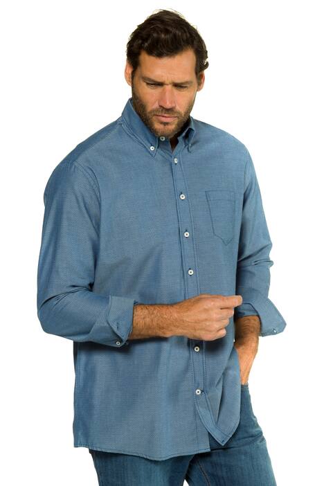 Hemd, Rautenmuster, Buttondown-Kragen, Comfort Fit