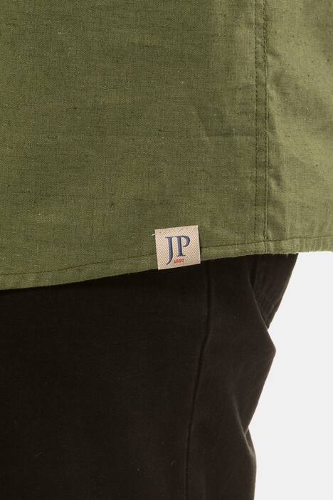 Halbarm-Leinenmixhemd, Buttondown-Kragen, Comfort Fit