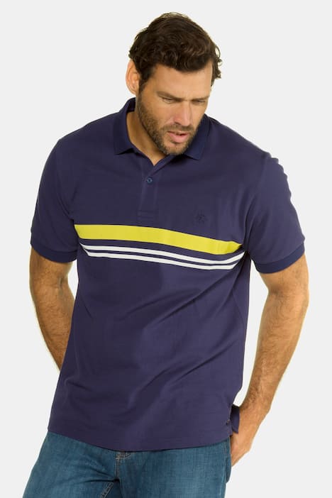 Compass Logo Stripe Polo Shirt