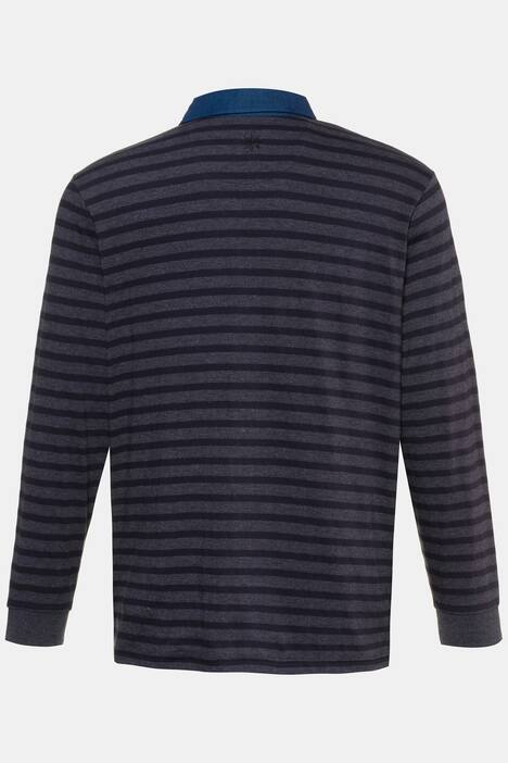 Rugby-Sweater, Ringel, Kragen & Leiste aus Jeans