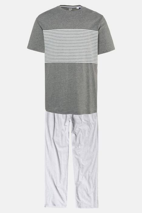 Schlafanzug, Zweiteiler, Shirt mit Ringeln, lange Hose