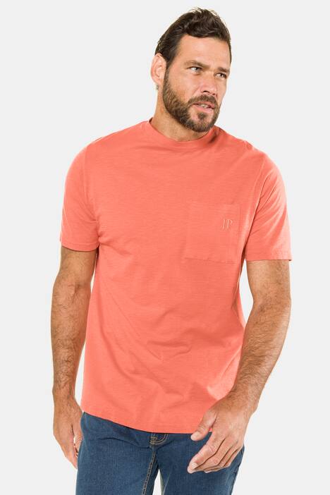 T-Shirt, Flammjersey, Brusttasche, Halbarm