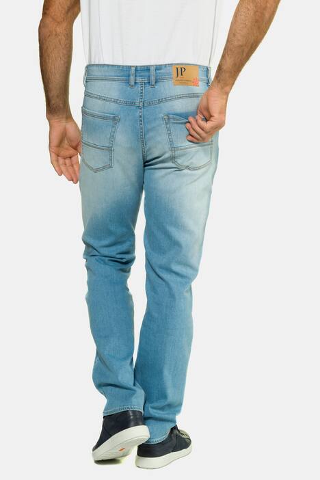 Bleached Straight Fit Stretch Jeans