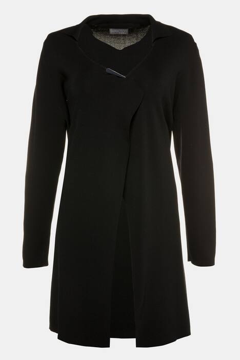 Long-Strickjacke, Ziernadel-Verschluss, selection