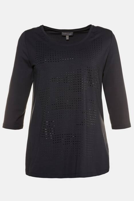 Shimmer Stud Classic Fit Stretch Knit Top
