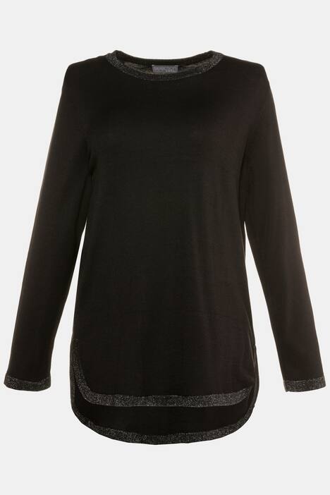 Pullover, Metallic-Kanten, Feinstrick, selection