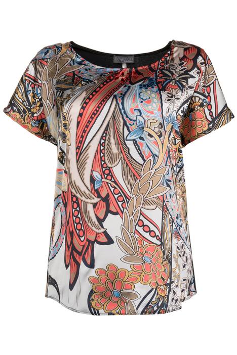T-Shirt, Paisley-Design, Glitzersteine, Satin, selection