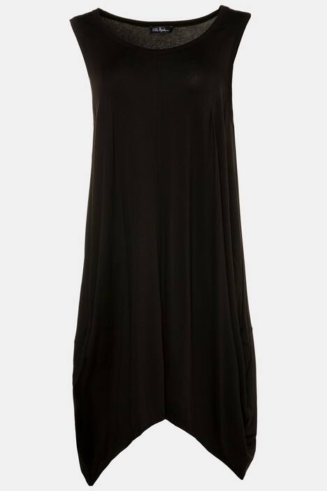 Kleid, Zipfelsaum, Stretchkomfort, ärmellos