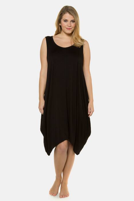 Kleid, Zipfelsaum, Stretchkomfort, ärmellos