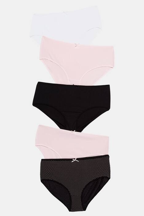5 Pack of Stretch Cotton Panties - Dot