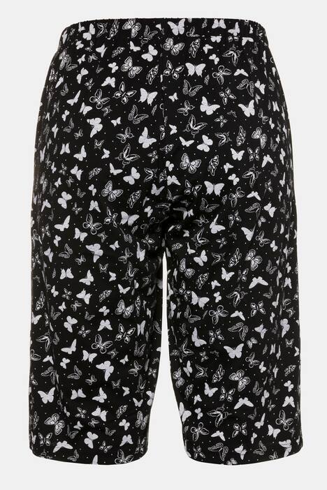 Butterfly Print Cotton Capri Pajama Set