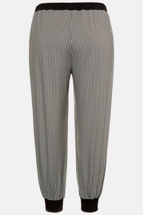 Floral Print Crop Stretch Knit Lounge Pants