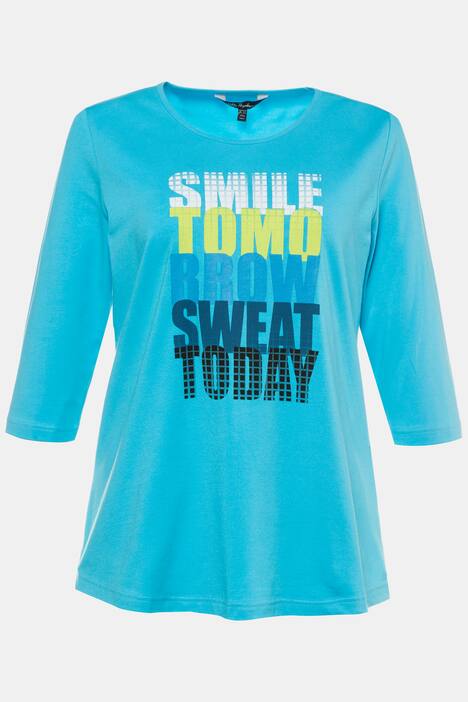 Shirt, Schriftmotiv, Classic, 3/4-Arm