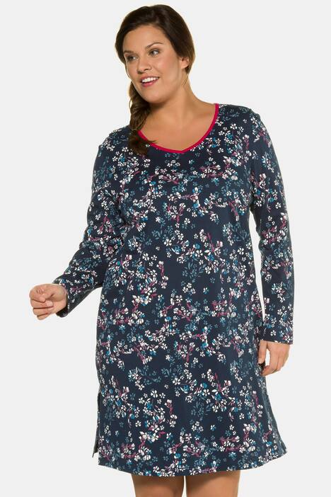 2 Pack of Cotton Sleep Tees - Floral, Red