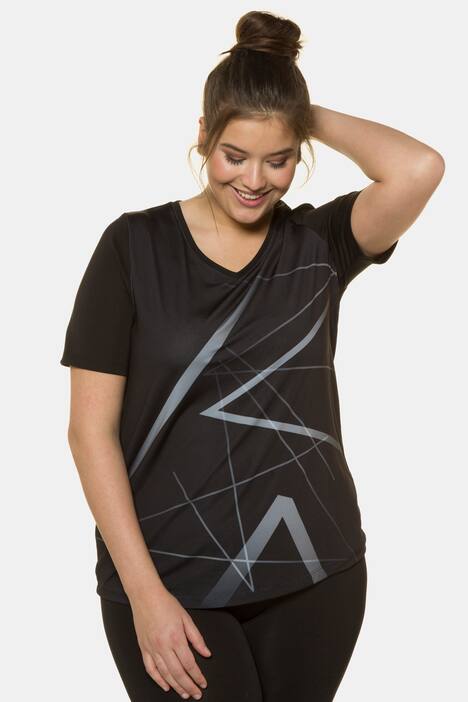 Funktionsshirt, schnelltrocknend, Classic, grafisches Muster, Stretch