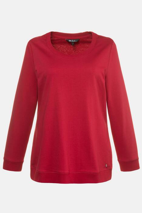 Sweatshirt, weiter Rundhalsausschnitt, Rippbündchen