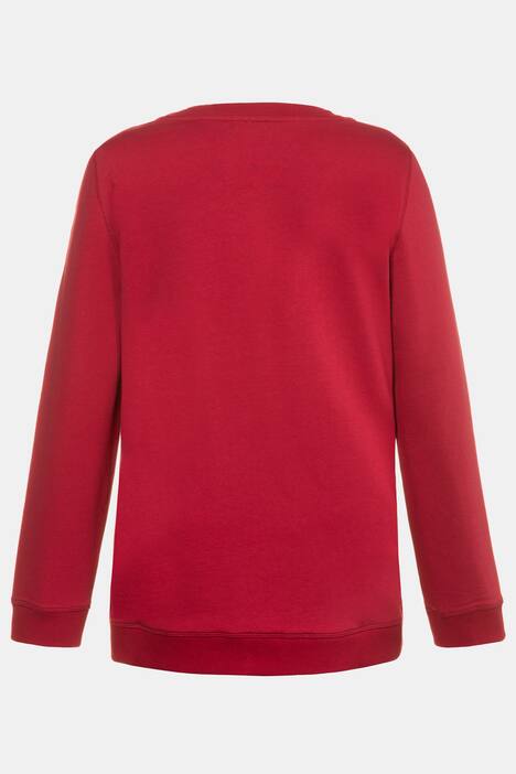 Sweatshirt, weiter Rundhalsausschnitt, Rippbündchen