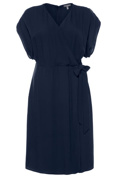 Wickelkleid, X-Silhouette, Fledermausärmel