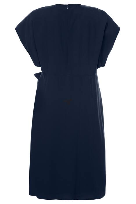 Wickelkleid, X-Silhouette, Fledermausärmel
