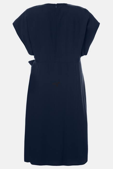 Wickelkleid, X-Silhouette, Fledermausärmel
