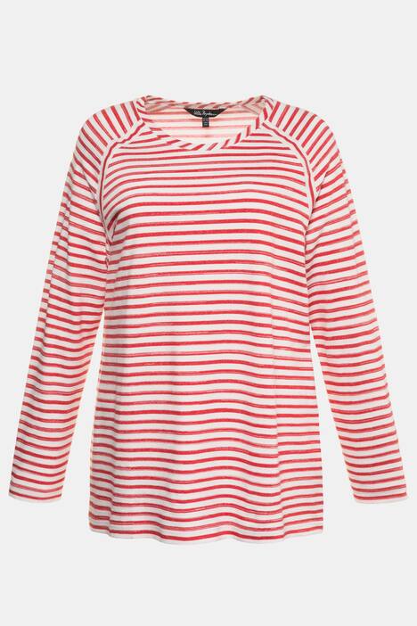 Sweatshirt, gestreift, Regular, Raglanärmel, Baumwolle