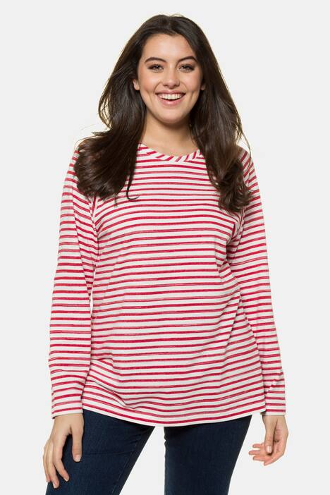 Sweatshirt, gestreift, Regular, Raglanärmel, Baumwolle