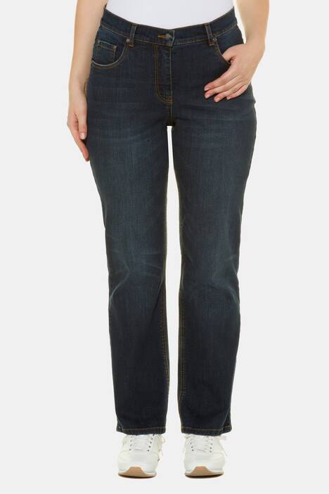 Bootcut-Jeans, Wascheffekt, 5-Pocket-Form