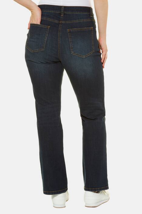 Bootcut-Jeans, Wascheffekt, 5-Pocket-Form