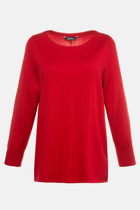 Pullover, Zierknöpfe, Ziernaht, Feinstrick