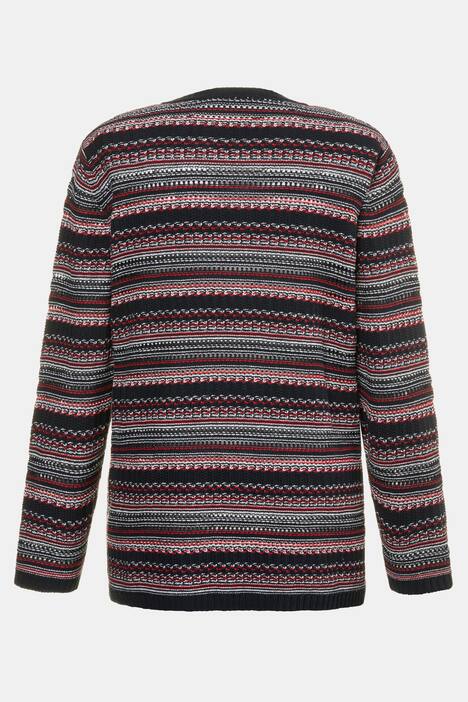 Pullover, transparente Strukturstreifen, Classic