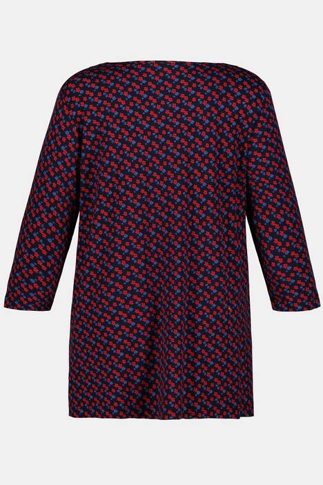 Shirt, Blütenmuster, 3/4-Arm