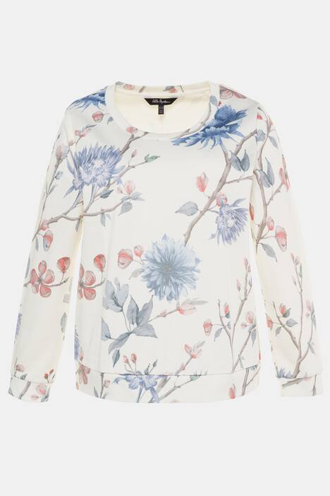 Floral Print Pastel Long Sleeve Sweatshirt