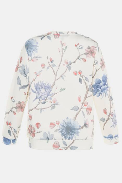 Floral Print Pastel Long Sleeve Sweatshirt