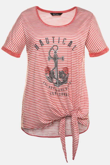 T-Shirt, Saumknoten, hinten länger