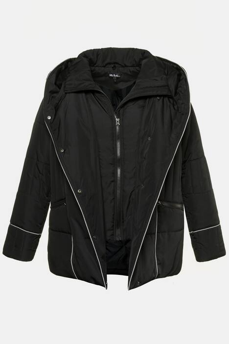 Steppjacke, Westeneinsatz, Zierpaspel, Webfell