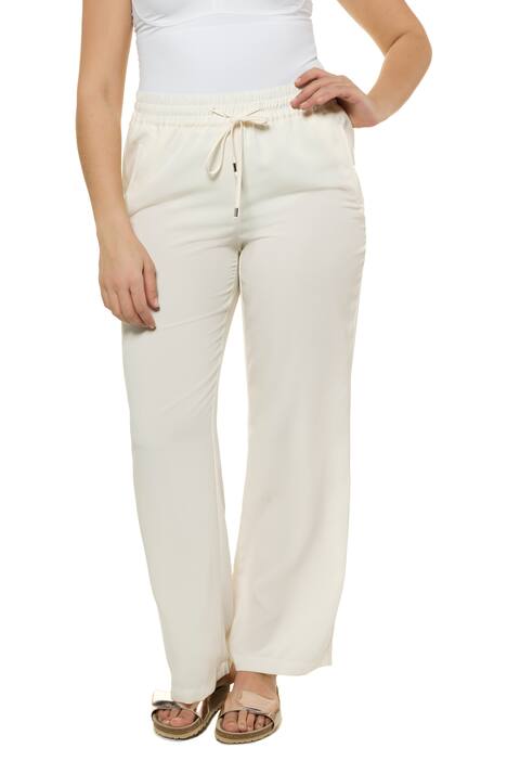 Drawstring Elastic Waist Marlene Mary Fit Pants