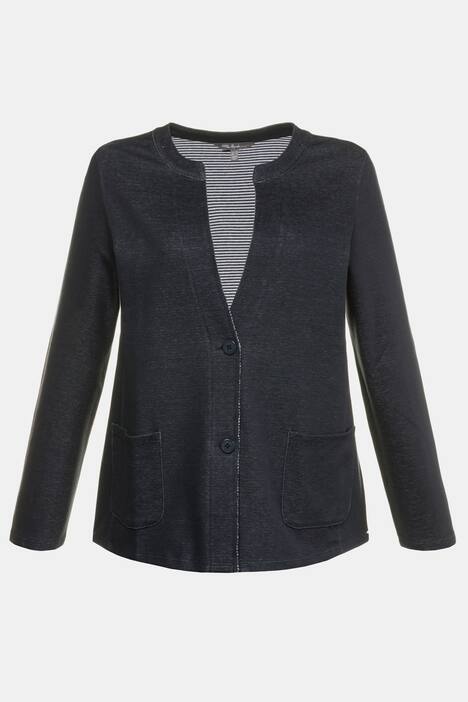 Jersey-Jacke, Doubleface-Ware, Regular, Stehkragen