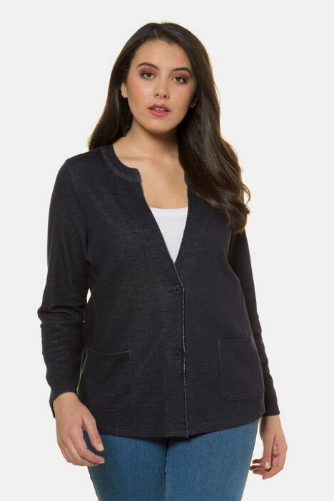 Jersey-Jacke, Doubleface-Ware, Regular, Stehkragen