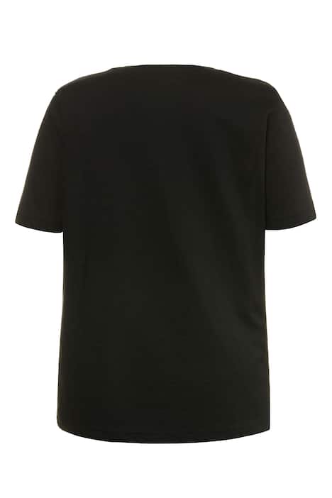 Corset Lace Front Regular Fit Cotton Tee
